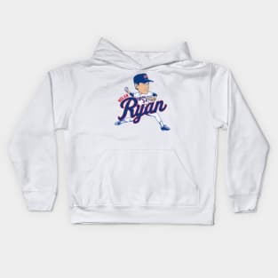 Nolan Ryan Texas Caricature Kids Hoodie